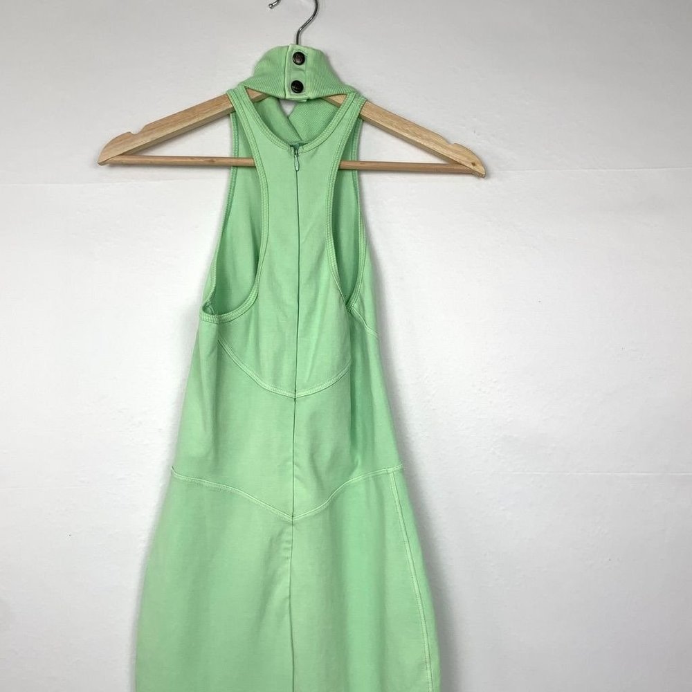NWT Noam Martinique Bodycon Sleeveless Midi Turtleneck Dress Lime Green - Picture 10 of 12